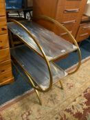 A modern Art Deco style drinks table