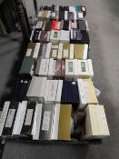 Four trays of assorted boxed ladies shoes to include Gina examples