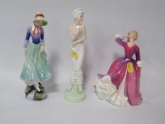 A Royal Doulton figurine Polly together with Modesty and Melissa (3)