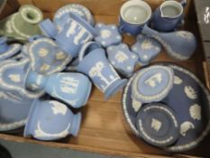 A tray of Wedgwood jasperware