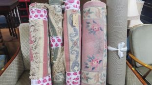 A selection of small rugs to include Chinese / Oriental styles