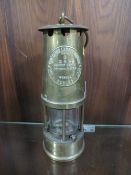 A vintage Eccles miners lamp