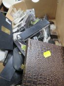 A tray of assorted cutlery to include boxed collectors spoons etc