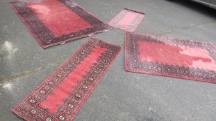 A selection of four Frith woollen rugs, to include two runners, sizes 238 x 152 cm, 186 x 127 cm,