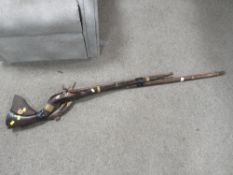 Two flint lock Middle Eastern rifles A/F