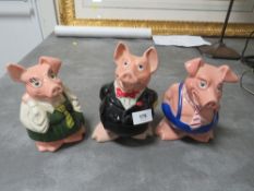 Three Wade Natwest pigs