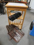 Two sets of Chefs Knives to include Prima and WALTMANNund Sohn. together with a tiled table wine