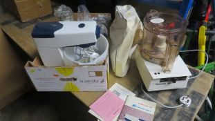 A Kenwood Chef and accessories together with a Magimix 3500