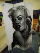 A modern three fold 'Marylin Monroe' screen
