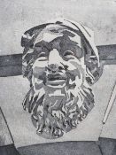 RICHARD CLARK - Two framed and glazed artist proof lithographs entitled 'Face, Marylebone A/P'