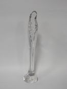 A Daum French crystal Madonna and child