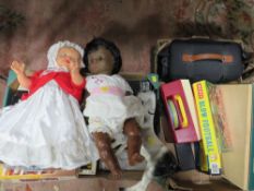 A quantity of assorted vintage toys, dolls etc