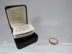 A Clogau gold ring approx weight 1.6g