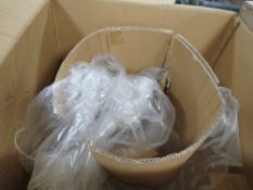 A large modern chandelier with box- ex shop stock, may have damage