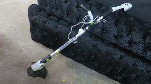 A cordless G Tech strimmer with battery & charger (Unchecked)