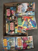 A tray of Marvel Star Wars comics late 70's early 80's