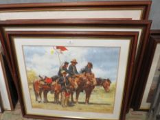 HOWARD TERPNING - A selection of assorted framed and glazed prints, examples include 'The County