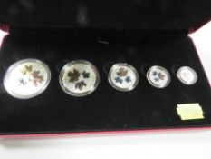 Canada 2016 fine silver maple leaf fractional set, in case of issue with COA