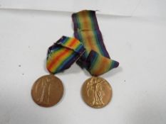 WWI casualty victory medal, named 201803 PTE A. ADSHEAD S.STAFF. R. ( PTE Albert Adshead is recorded