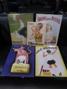 A selection of modern advertising canvas prints (5)