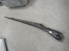 Two long bore pin fire rifles A/F