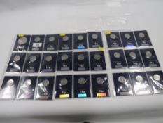 A complete set of A to Z 10p 2018 coins - all mint condition with the collectors medallion included