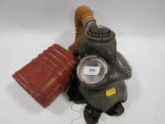 A vintage child's gas mask