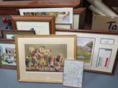 A selection of framed and glazed pictures and prints etc., to include two limited edition prints