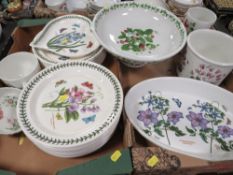 Two trays of assorted Portmeirion to include larger pieces, dinner plates etc
