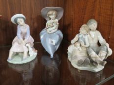 Three Lladro figurines