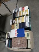 Three trays of assorted boxed ladies shoes