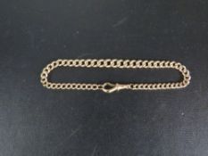A hallmarked 9 carat gold necklace approx weight 13.5g