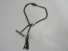 A Victorian ladies albertina watch chain bracelet