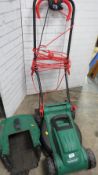 An electric Qualcast lawnmower