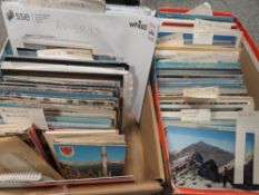 Two boxes of postcards including Wolverhampton examples