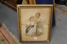 Nineteenth century watercolour studies of Fanny Adelaide and Cecila Leboucherz