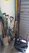 A selection of garden tools