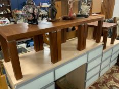 Four assorted modern lamp tables