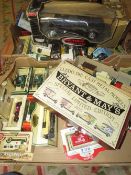 Two trays of assorted model cars to include a Lledo Brighton May special limited edition set