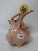A novelty Morph piggy bank