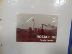 An album of vintage photographs of locomotives with name F.T. DIBNAH Bolton on cover