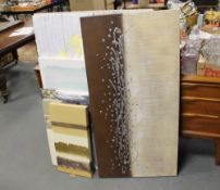 A collection of assorted modern canvas prints