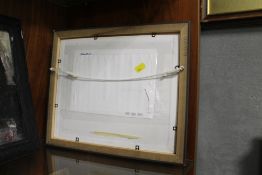 A small oil painting depicting a peachy posterior signed Silver 13 lower right, possible John Silver