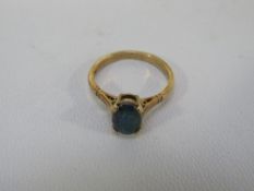A hallmarked 9 carat gold dress ring approx weight 2.0g