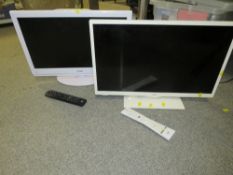 A Logic TV/DVD together with a small JVC TV