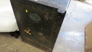 An antique Withers and Son fireproof safe - 'NO KEY'