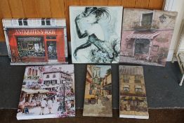 Six modern canvas pictures