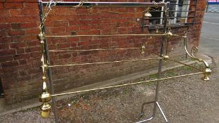 A solid brass snooker table light framework