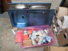 A large selection of new and used plumbing supplies