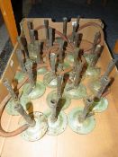 A box of old bunsen burners A/F